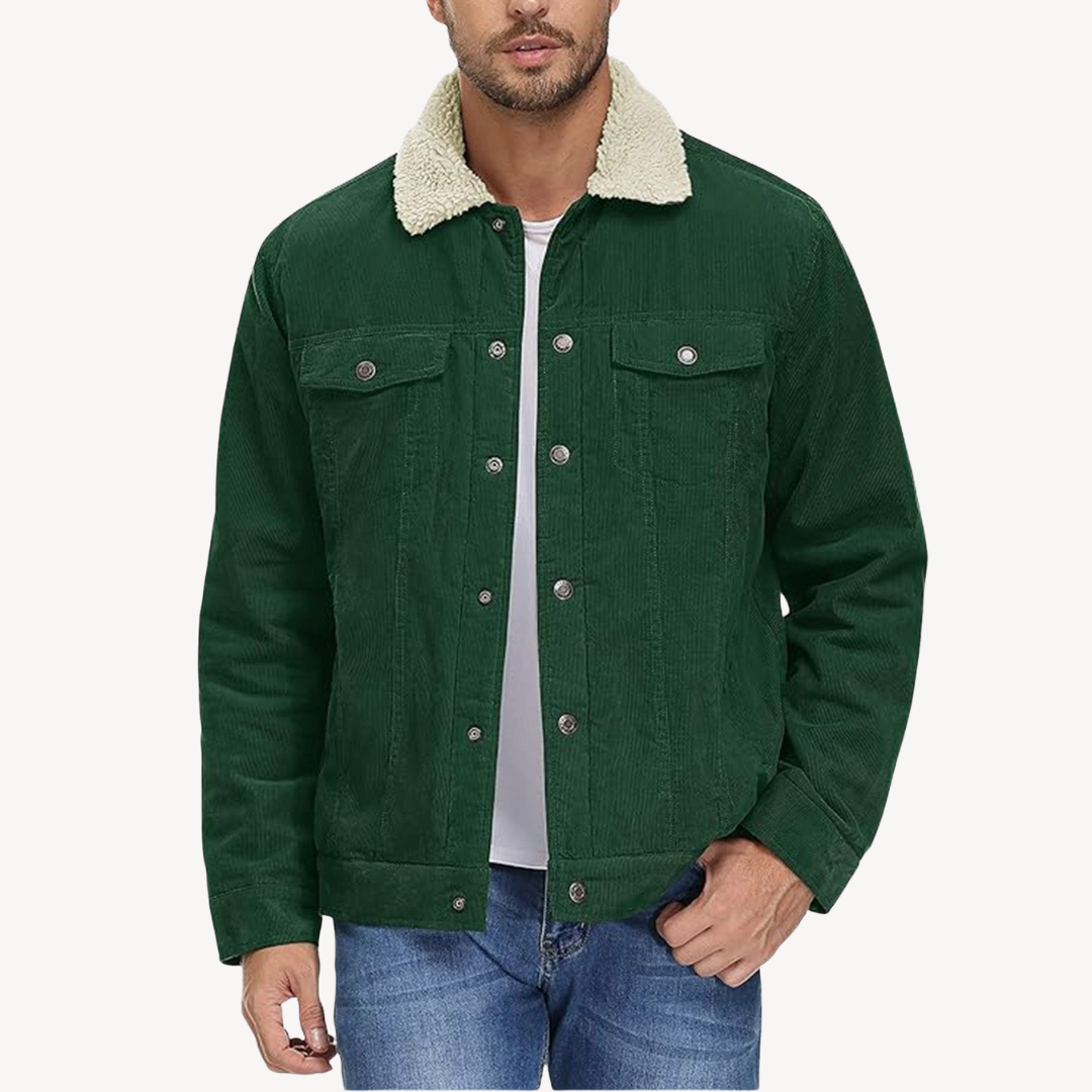 Men's Sherpa Lined Corduroy Jacket
