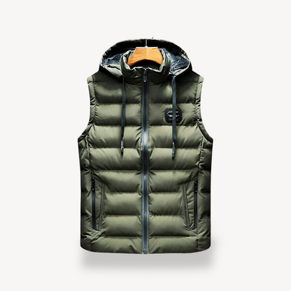 Men's Puffer Vest with Hood