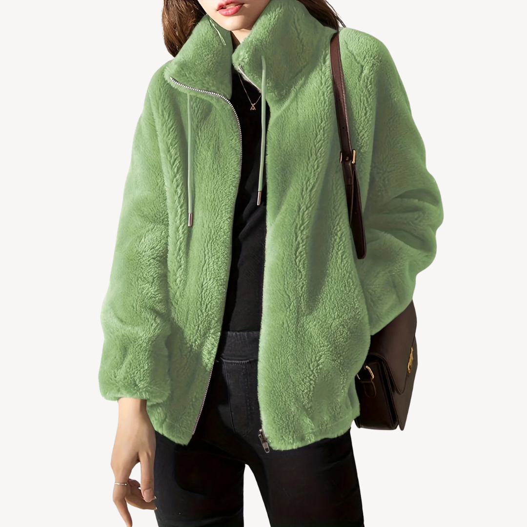 Women’s Faux Fur Zip-Up Jacket