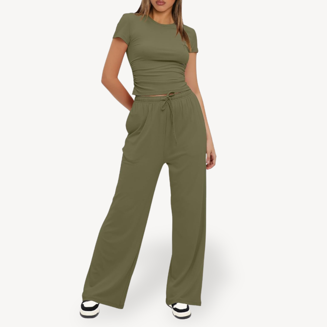 Drawstring Lounge Set for Women