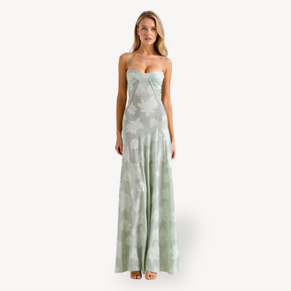 Women's Floral Lace Maxi Dress