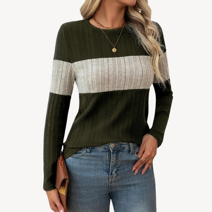 Striped Long Sleeve Top for Women