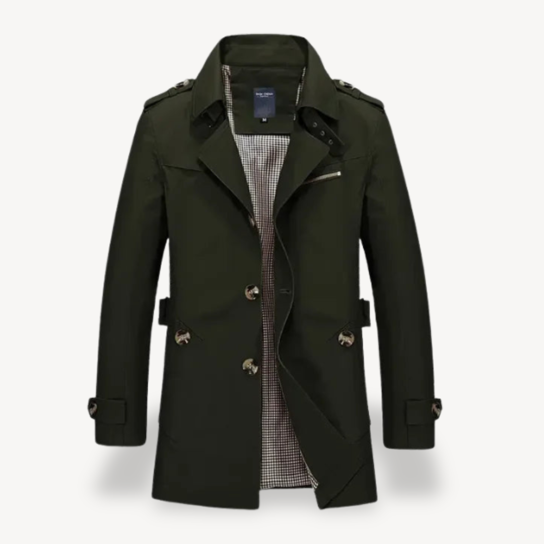 Men's Casual Slim Fit Trench Coat