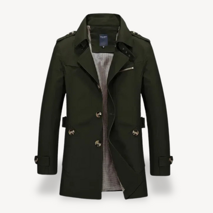 Men's Casual Slim Fit Trench Coat