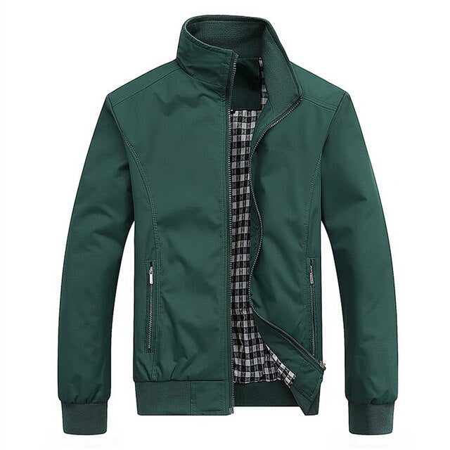 Casual Mens Thin Bomber Jacket For Spring Autumn Wear