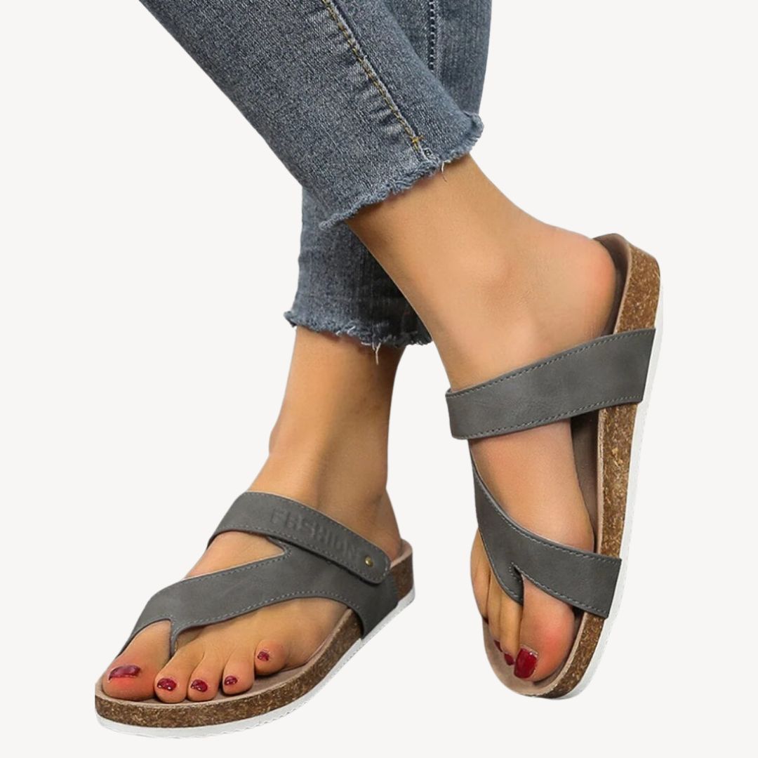 Orthopedic Women's Cork Thong Sandals
