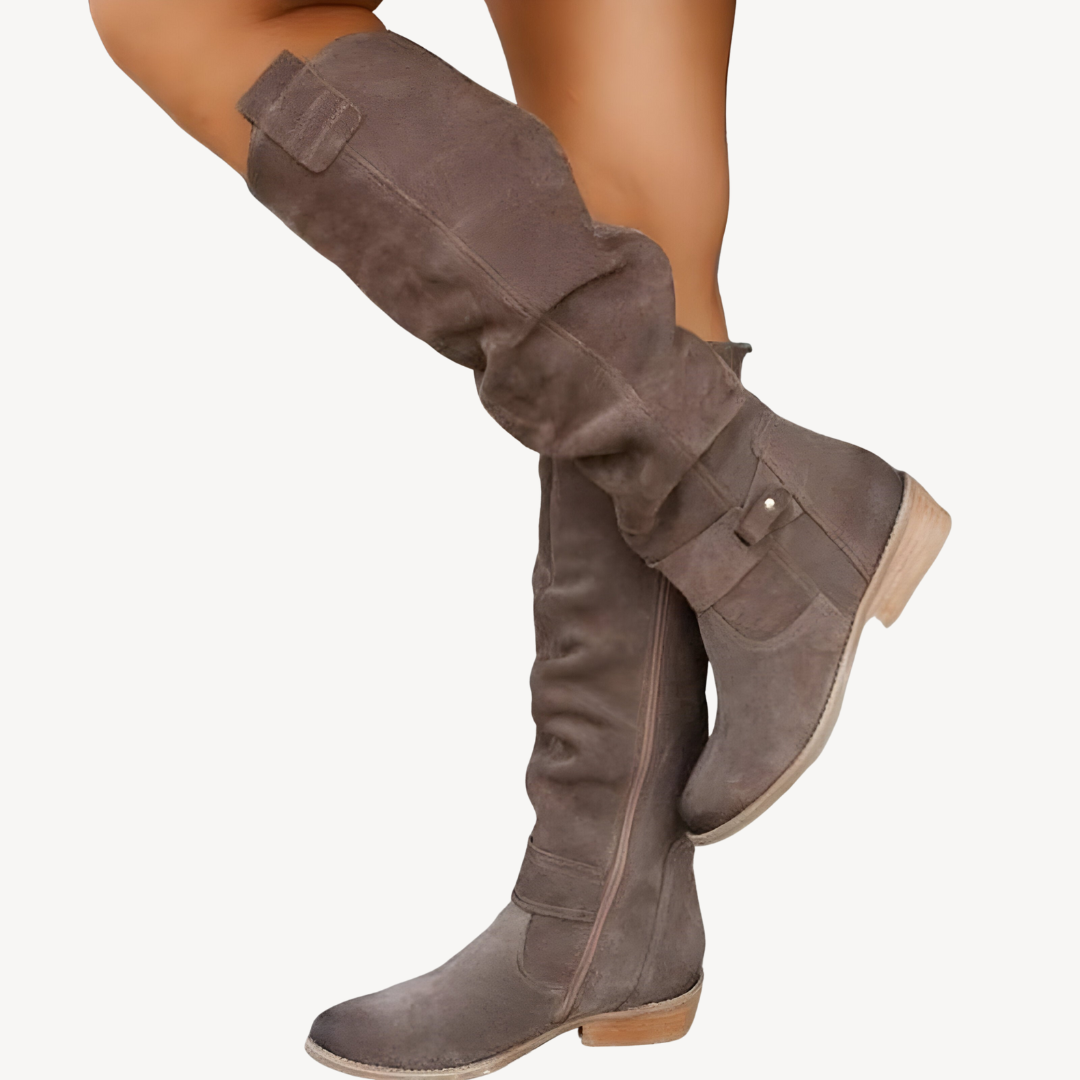 Women's Orthopedic Faux Leather Knee-High Boots