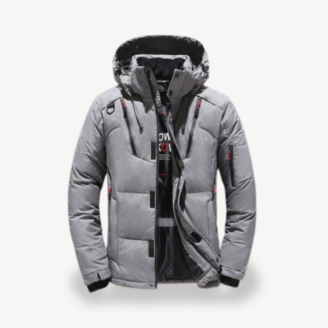Men’s Winter Puffer Jacket with Hood