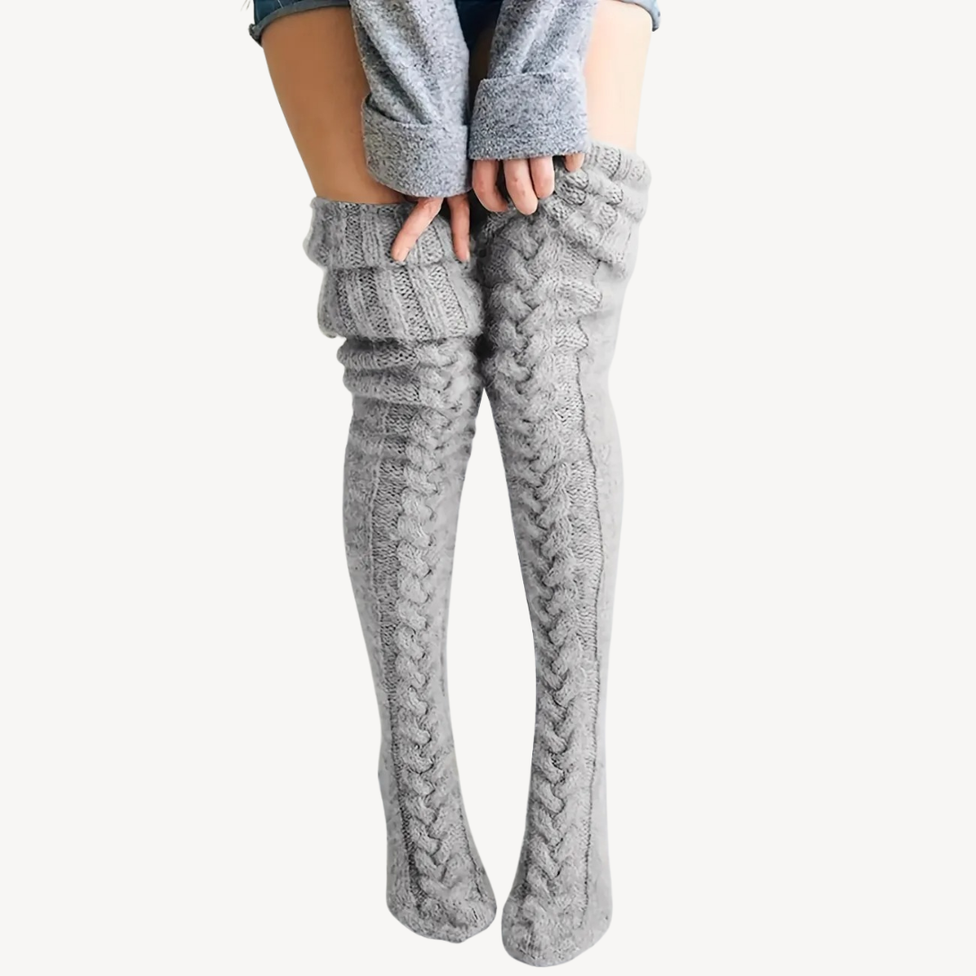Women’s Knit Thigh-High Socks