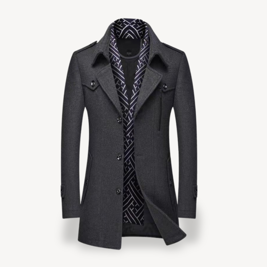 Men's Peacoat with Fleece Lining