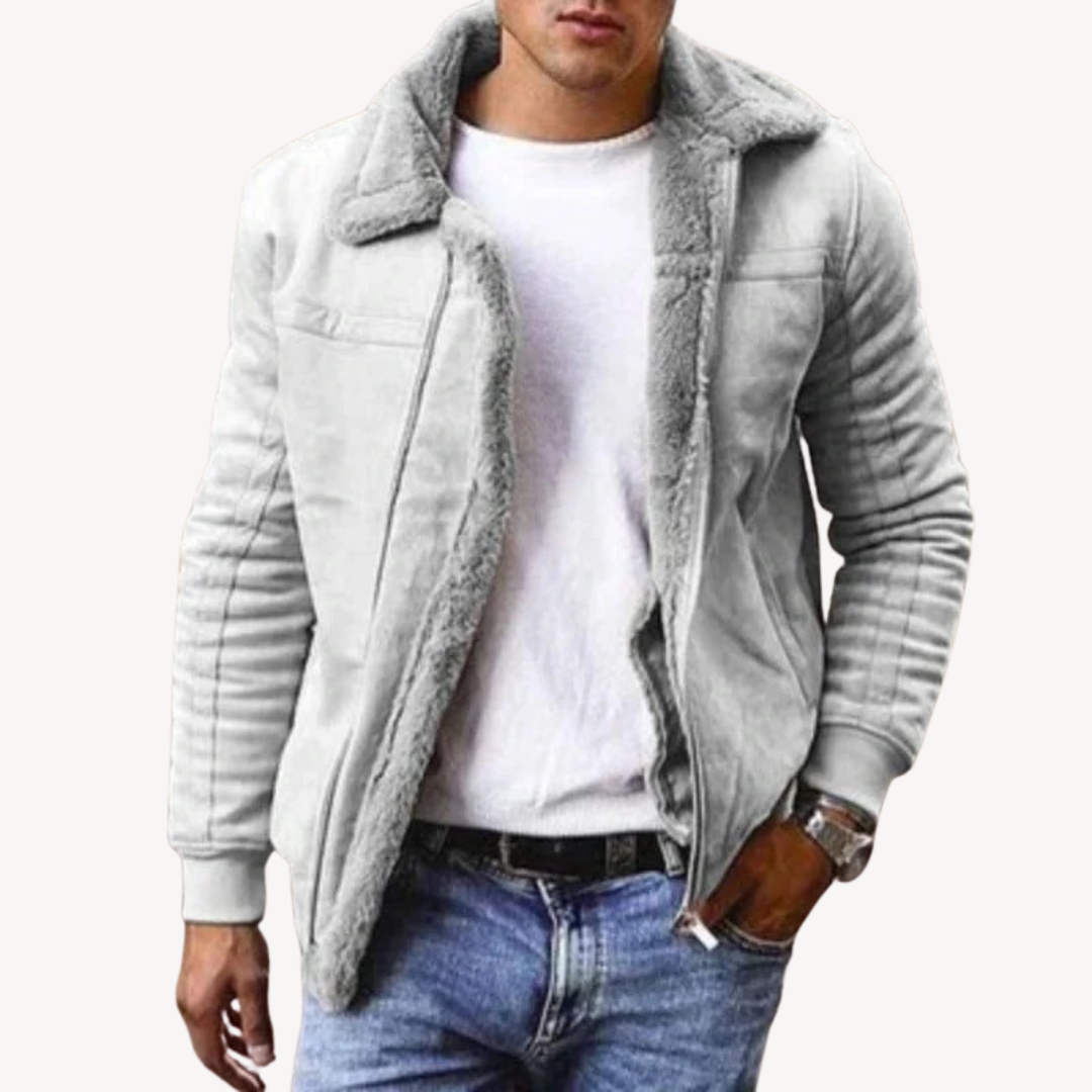 Men’s Faux Shearling Jacket