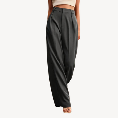 High-Waisted Pleated Trousers for Women