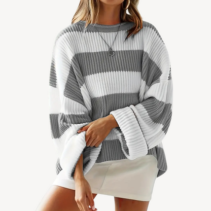 Women's Striped Oversized Sweater