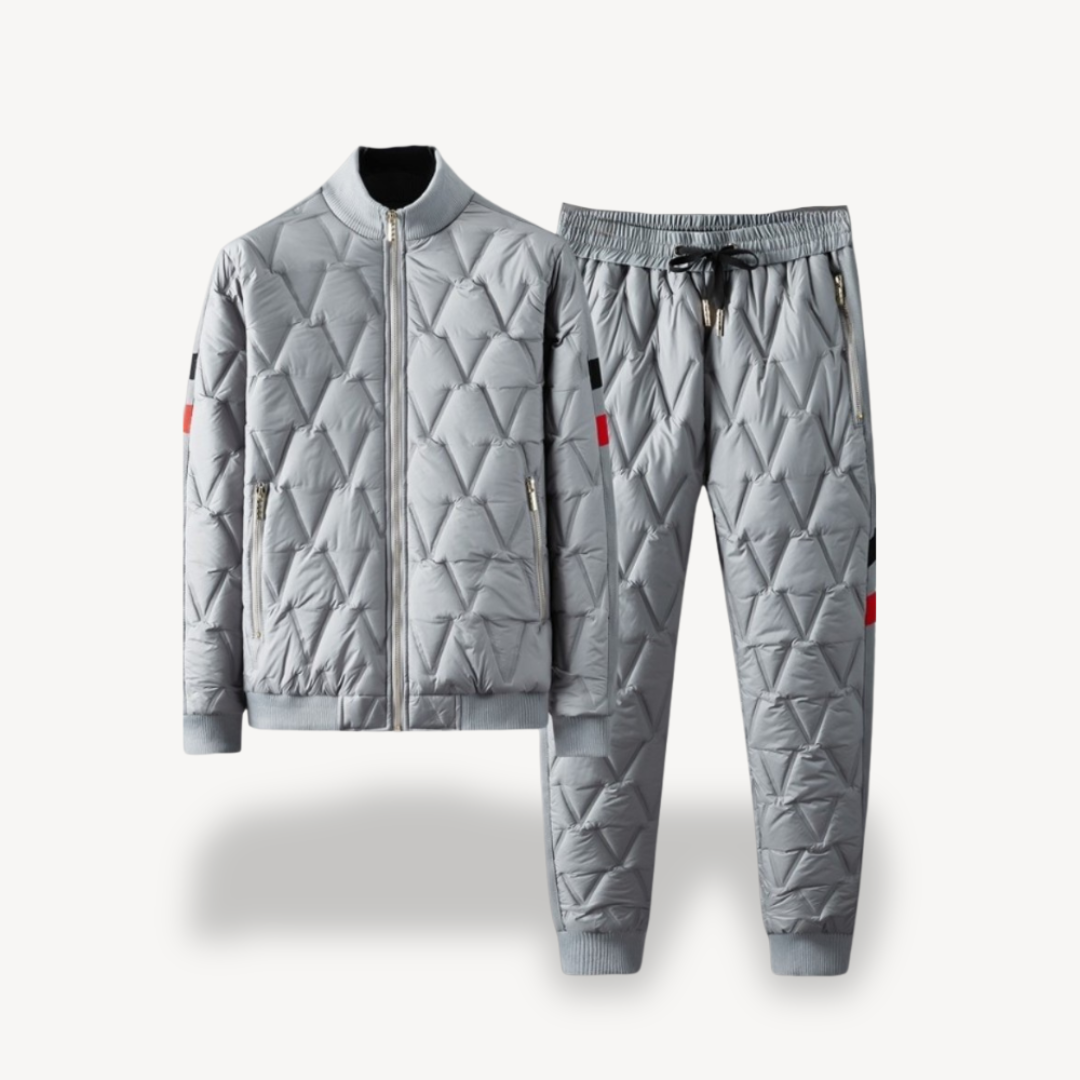 Men's Quilted Jacket and Pants Set