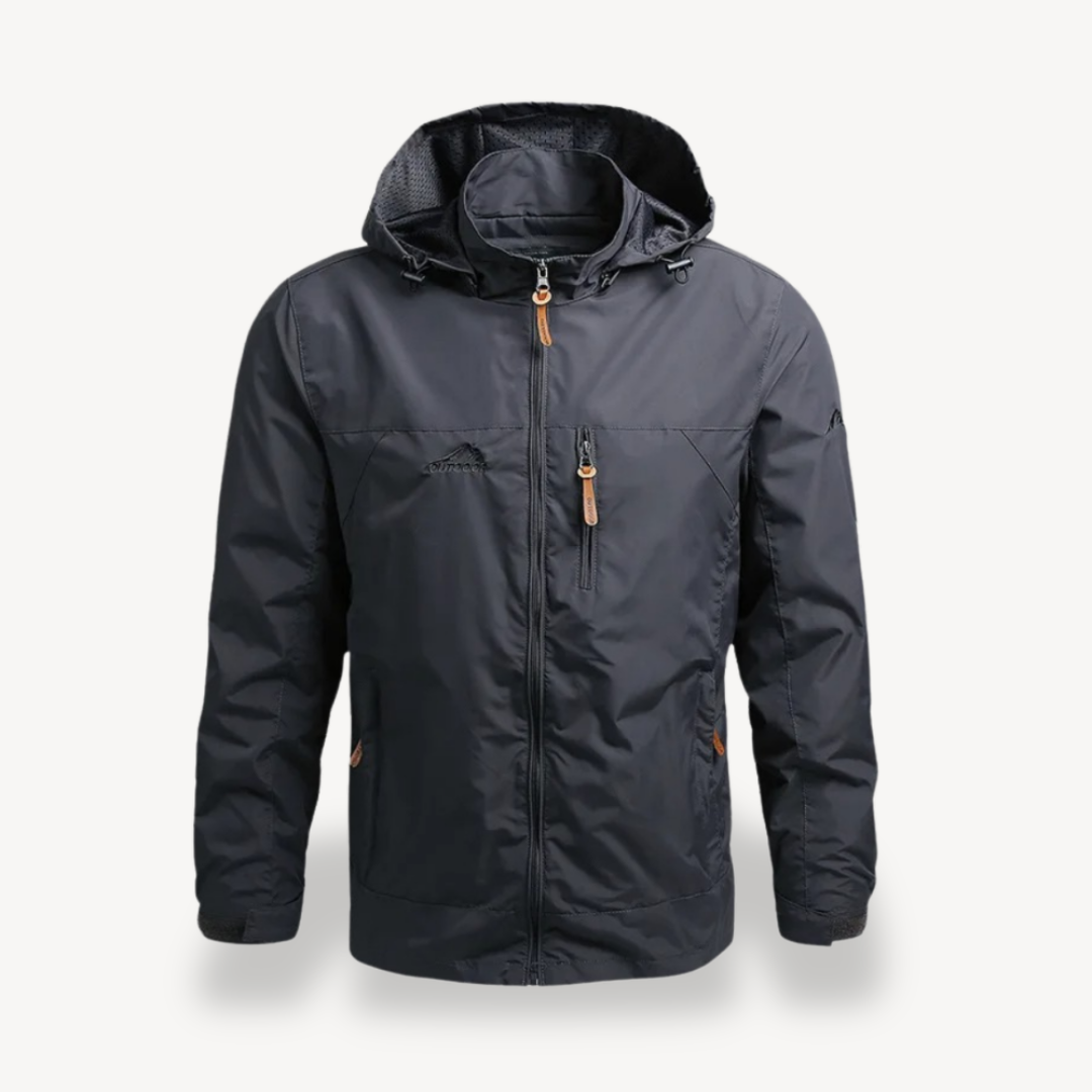 Men's Waterproof Hooded Raincoat Jacket