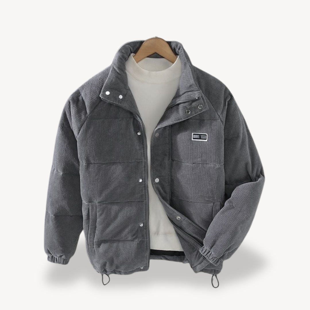 Corduroy Puffer Jacket for Men
