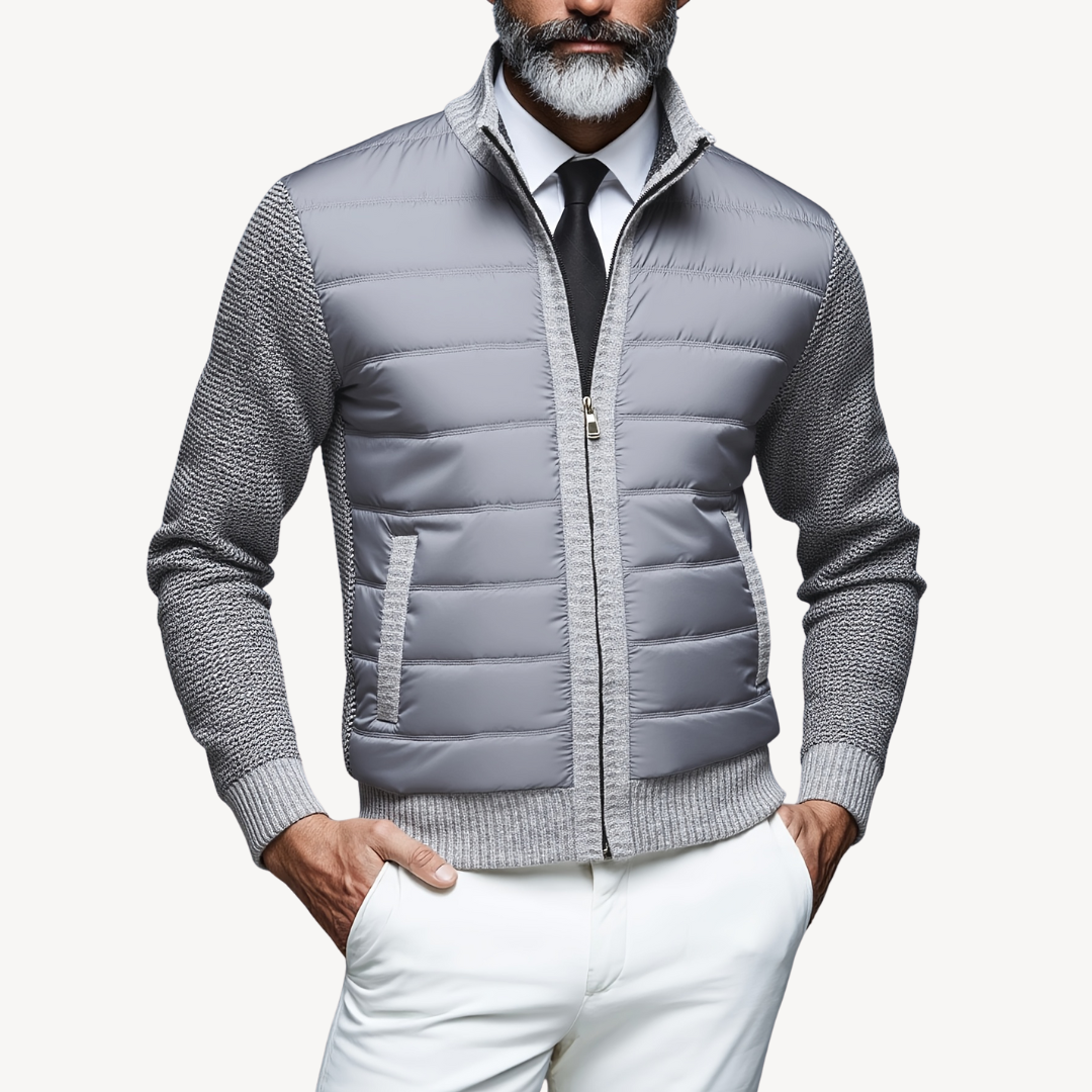 Men's Knitted Hybrid Puffer Jacket