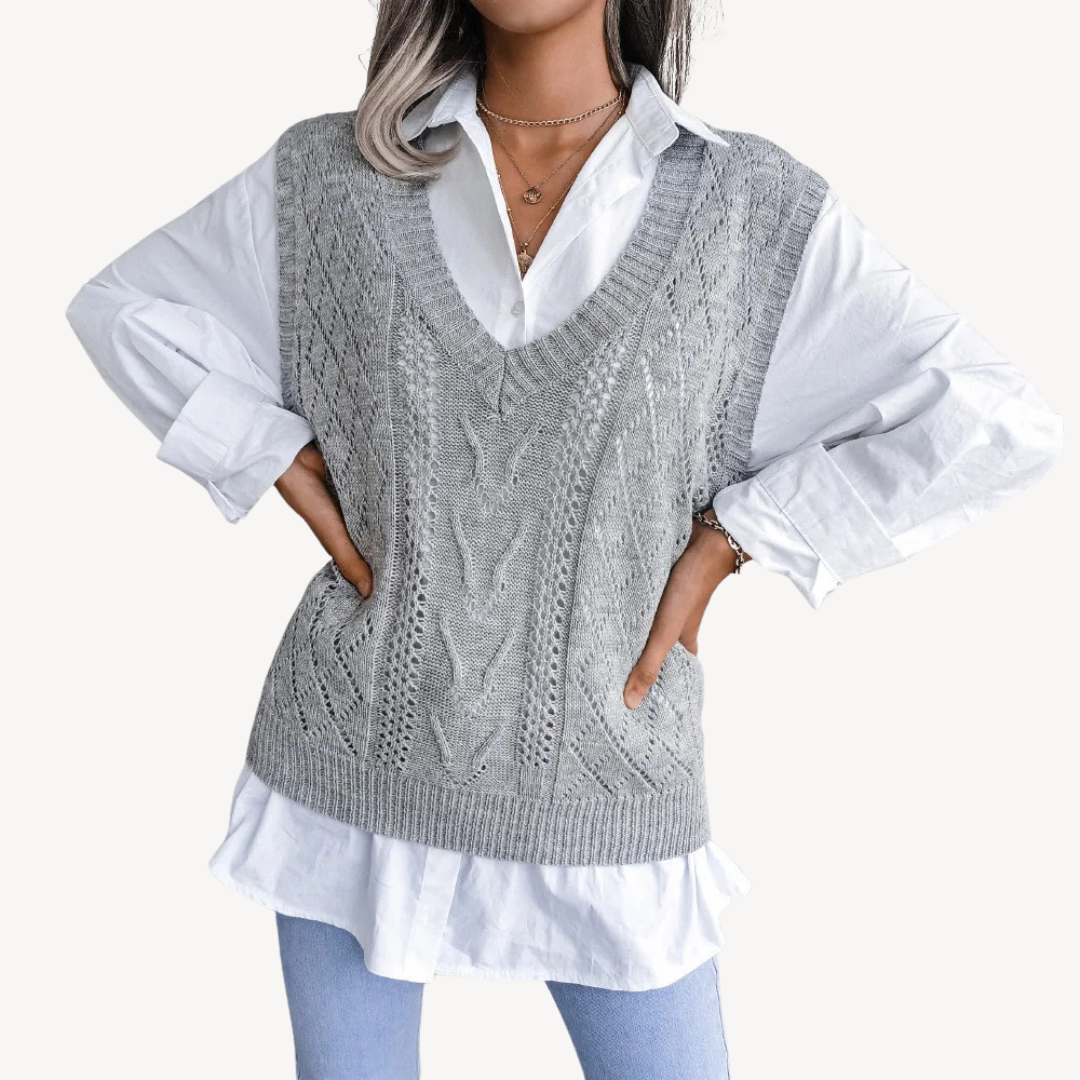 Women’s Knit V-Neck Sweater Vest