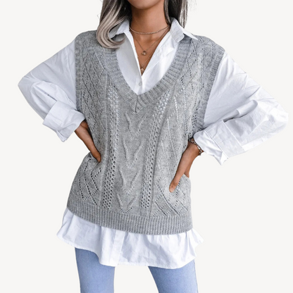Women’s Knit V-Neck Sweater Vest