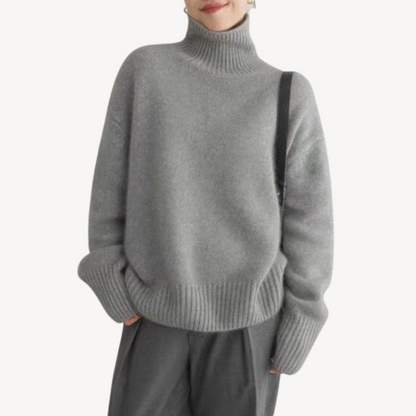 Women’s Soft Knit Fabric Turtleneck Sweater