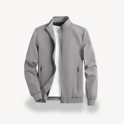 Men’s Polyester Casual Outerwear Zip Jacket