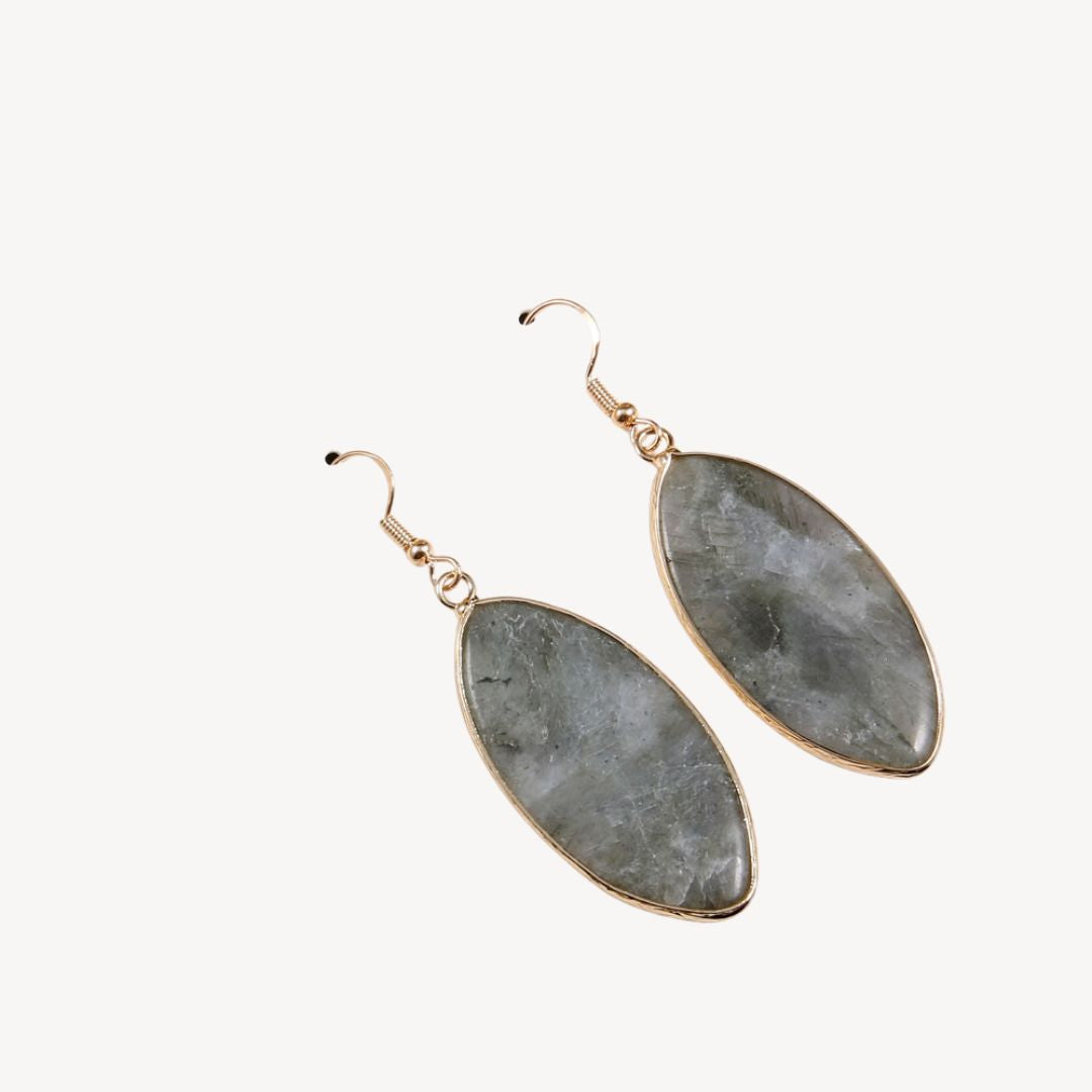 Gemstone Drop Earrings