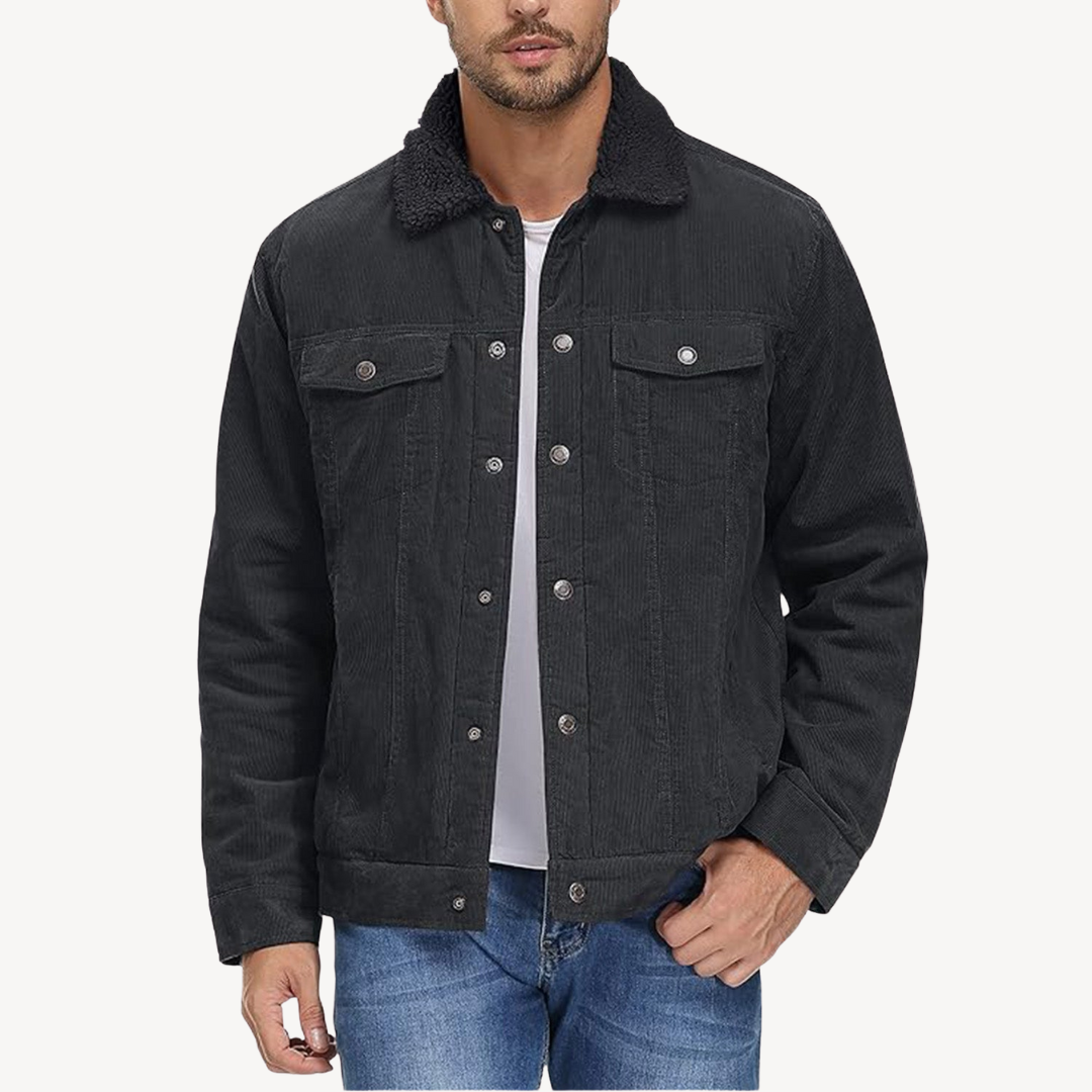 Men's Sherpa Lined Corduroy Jacket