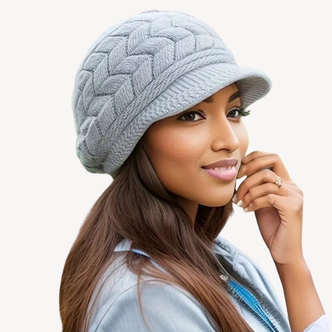 Knitted Baker Boy Hat for Women