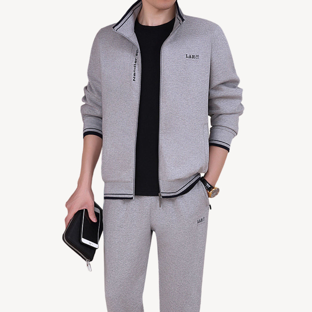 Men’s Zipper Tracksuit Set