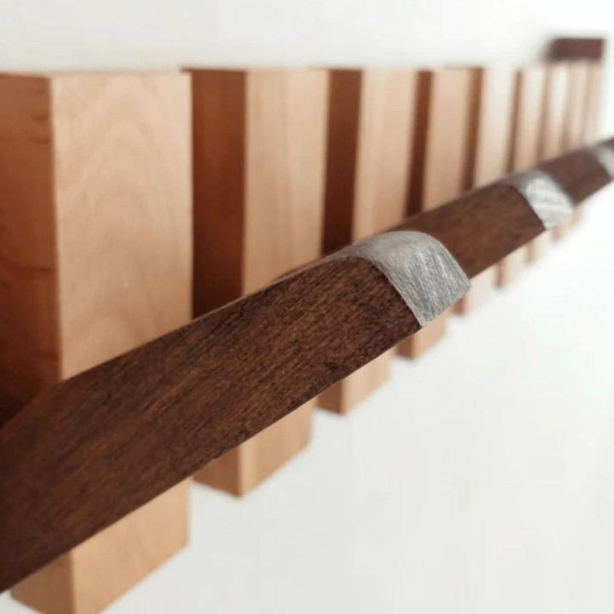Stylish Wall Mount Coat Rack With Hooks and Shelf