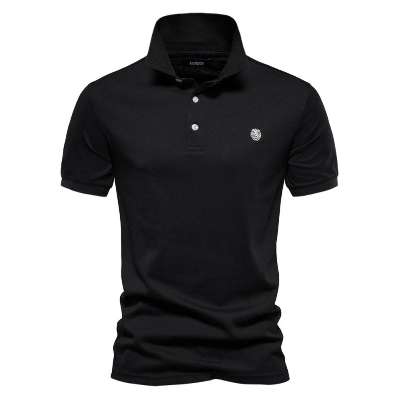 Breathable Casual Men's Short Sleeve Polo Shirt - BritishElegance