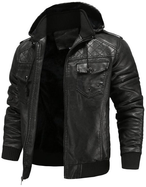 Men's Waterproof Hooded Bomber Coat