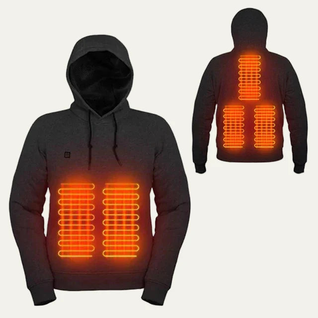 Unisex Heated Hoodie with Warming Panels