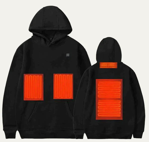 Unisex Heated Hoodie with Warming Panels