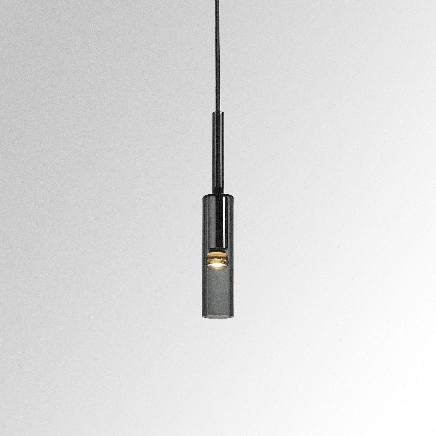 Smoked Glass Drop Pendant Lamp - BritishElegance