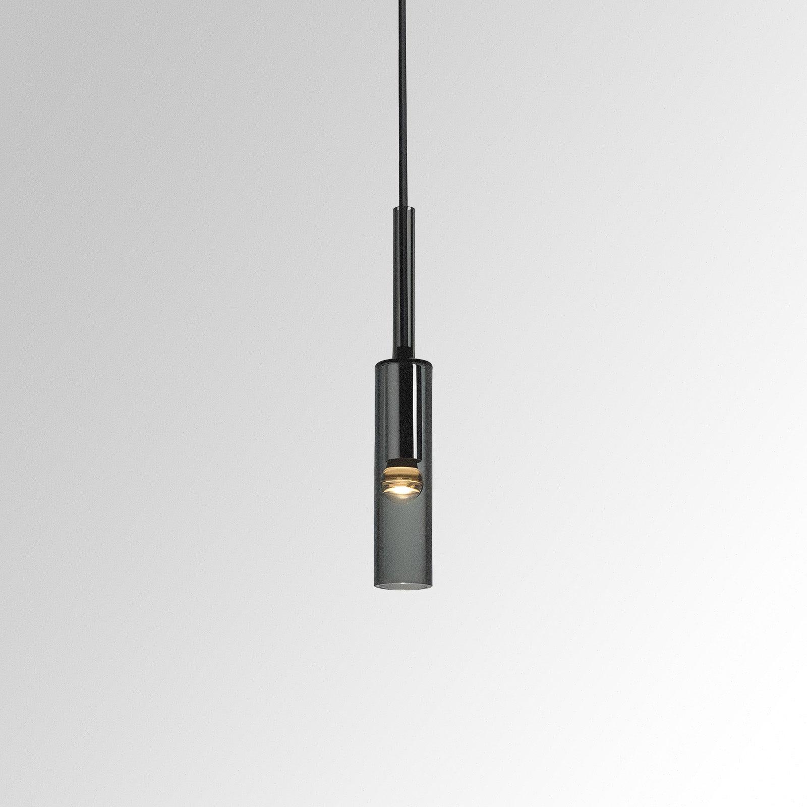 Smoked Glass Drop Pendant Lamp - BritishElegance