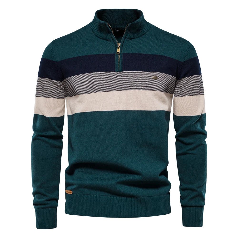 Classic Men's Striped Pullover Sweater