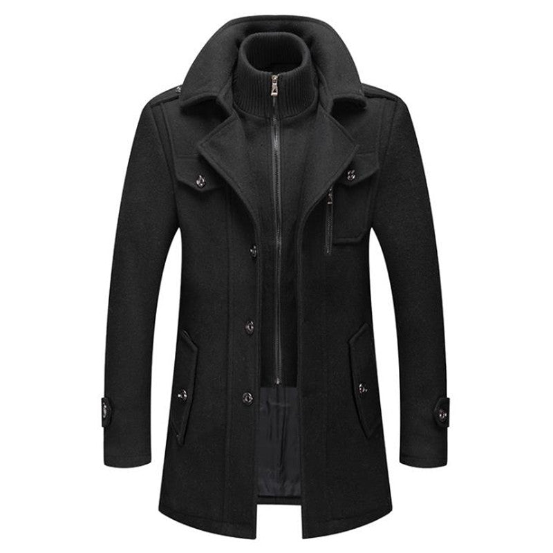 Classic Wool Coat for Men