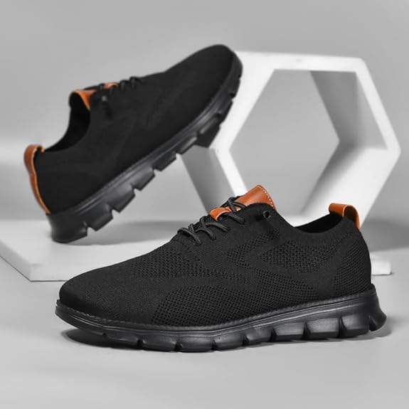 All Black Knit Sneakers – Sleek Design & Adaptive Comfort