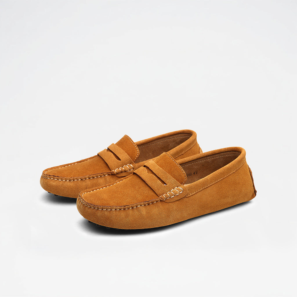 Men’s Casual Suede Penny Slip On Loafers