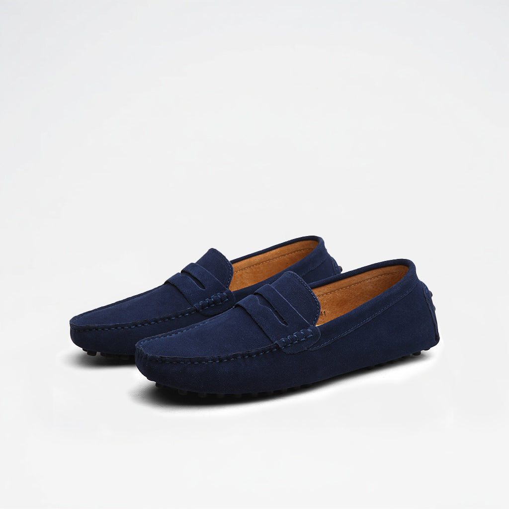 Men’s Casual Suede Penny Slip On Loafers