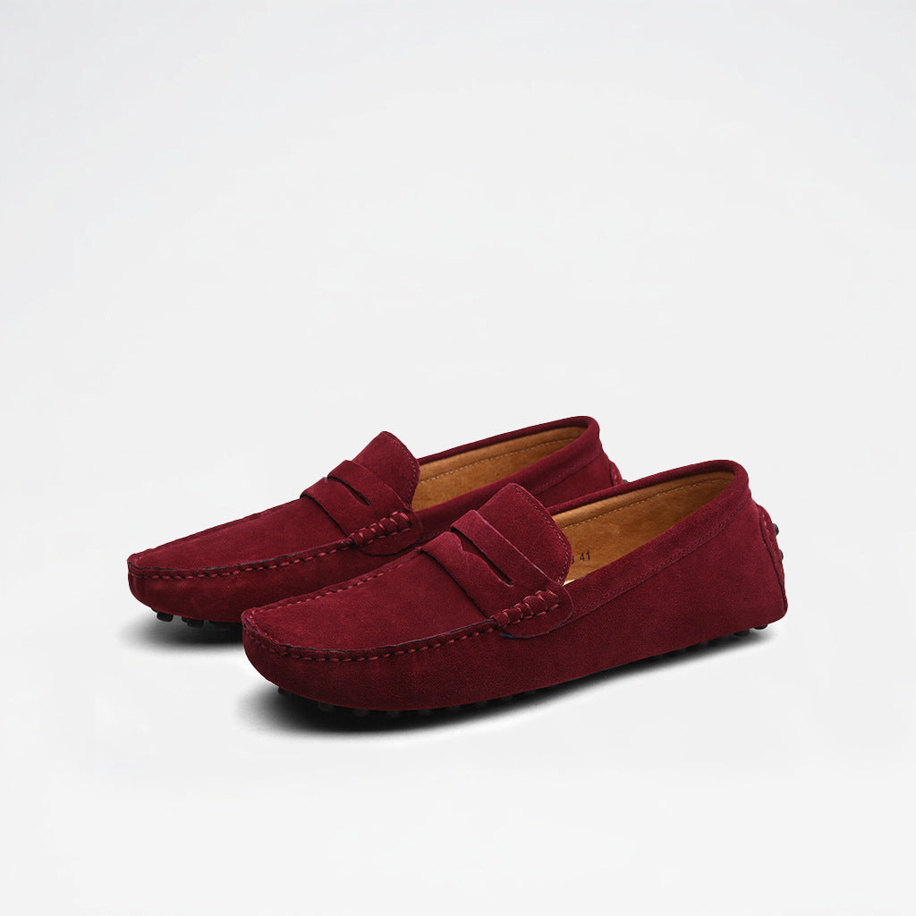 Men’s Casual Suede Penny Slip On Loafers