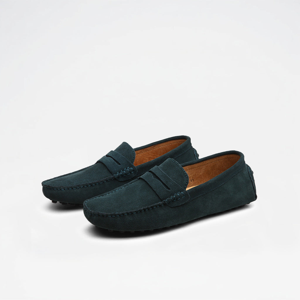 Men’s Casual Suede Penny Slip On Loafers