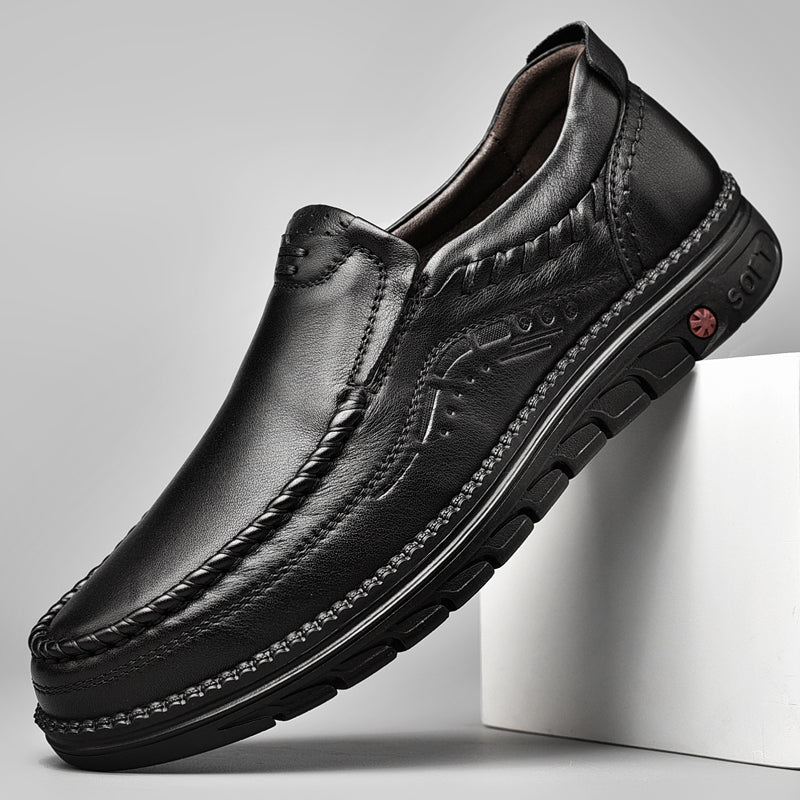 Classic Luxury Leather Loafers - BritishElegance