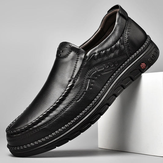 Classic Luxury Leather Loafers - BritishElegance