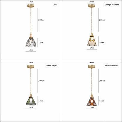 Classic Colorful Glass Pendant Lamp