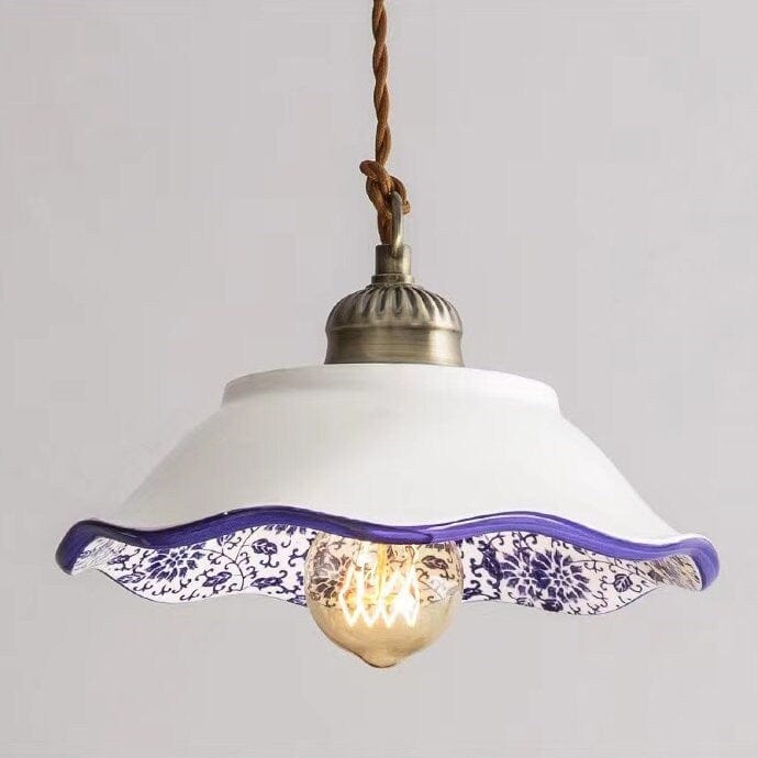 Portuguese Style Ceramic LED Hanging Light