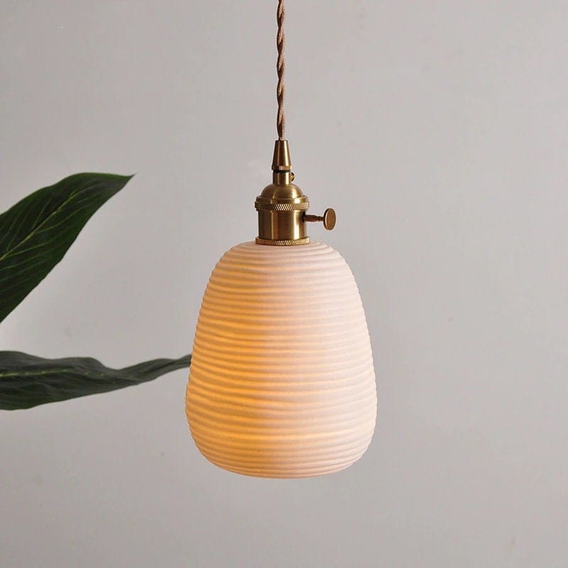 Asian Style Ceramic LED Hanging Light - BritishElegance