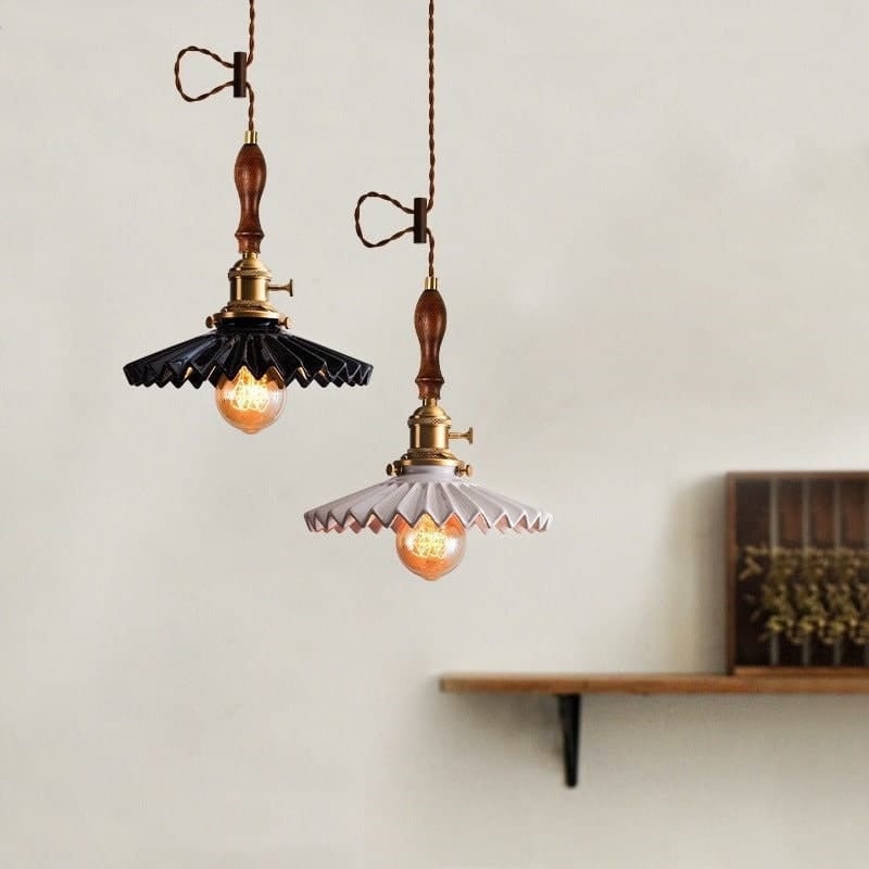 Elegant Ceramic Drop Pendant LED Lamp - BritishElegance