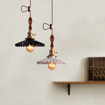 Elegant Ceramic Drop Pendant LED Lamp - BritishElegance